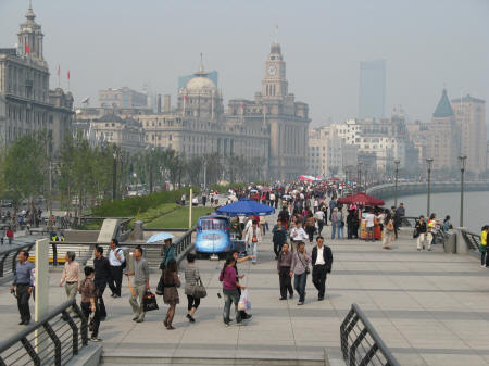The Bund in Shanghai China