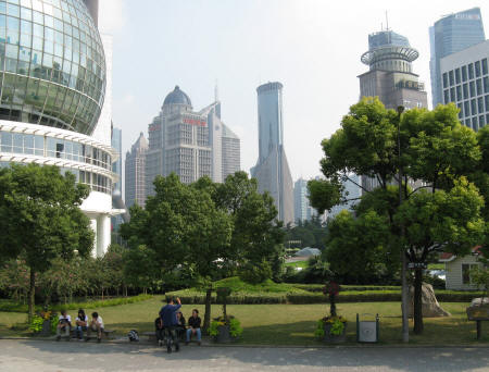Pudong Park in Shanghai China