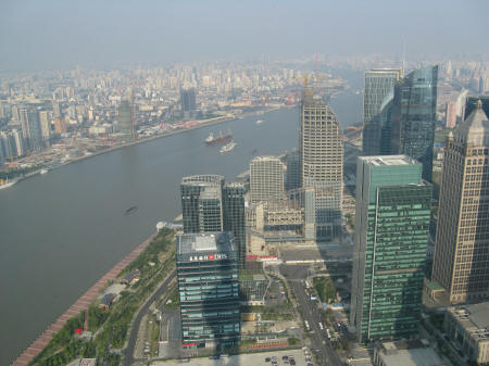 Huangpu River in Shanghai China